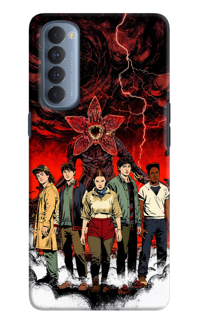 Ordinary Things Characters Oppo Reno4 Pro Hard Case Back Cover by Casekaro
