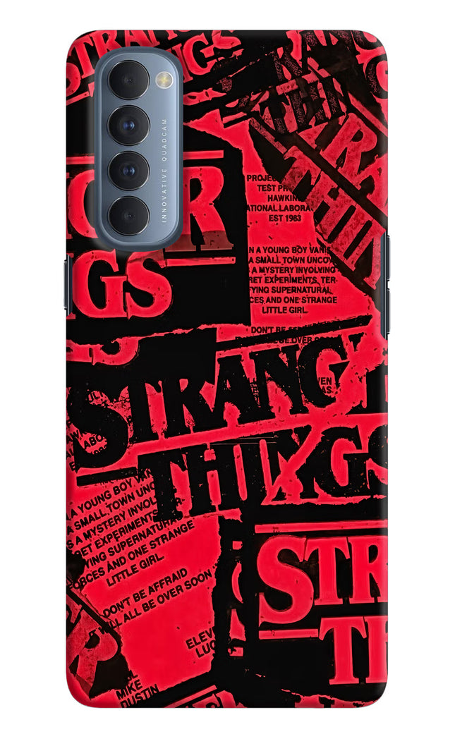 Ordinary Things Oppo Reno4 Pro Hard Case Back Cover by Casekaro