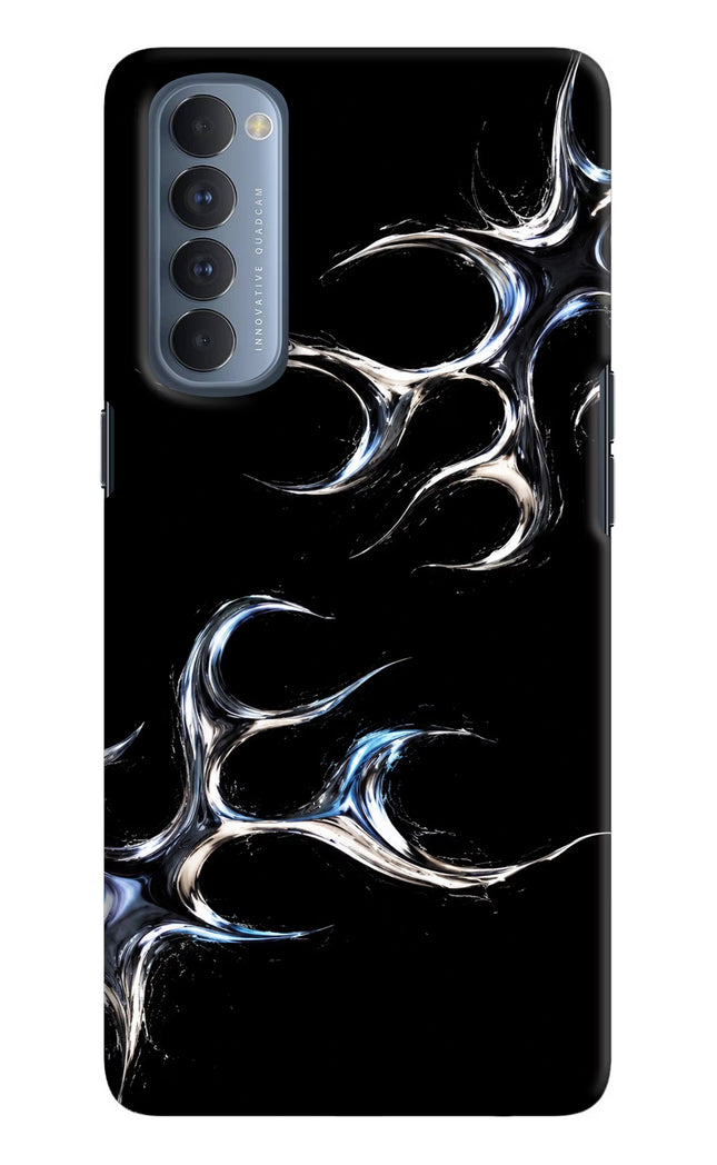 Chrome Tribal Oppo Reno4 Pro Hard Case Back Cover by Casekaro