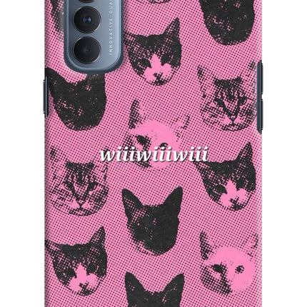 Pink Cats Oppo Reno4 Pro Hard Case Back Cover by Casekaro