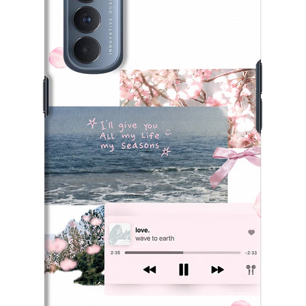Wave to earth Oppo Reno4 Pro Hard Case Back Cover by Casekaro