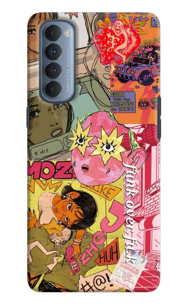 Funkover Oppo Reno4 Pro Hard Case Back Cover by Casekaro