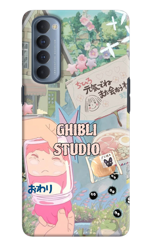Studio Ghibli Oppo Reno4 Pro Hard Case Back Cover by Casekaro