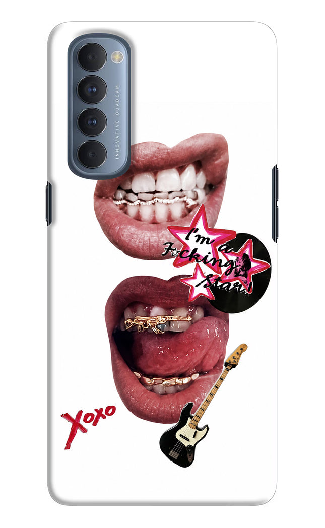 Rockstar Oppo Reno4 Pro Hard Case Back Cover by Casekaro