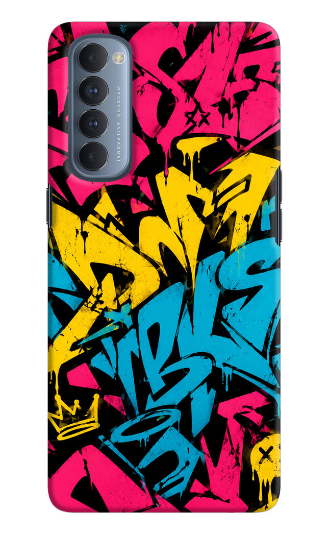 Graffiti Vibe Oppo Reno4 Pro Hard Case Back Cover by Casekaro