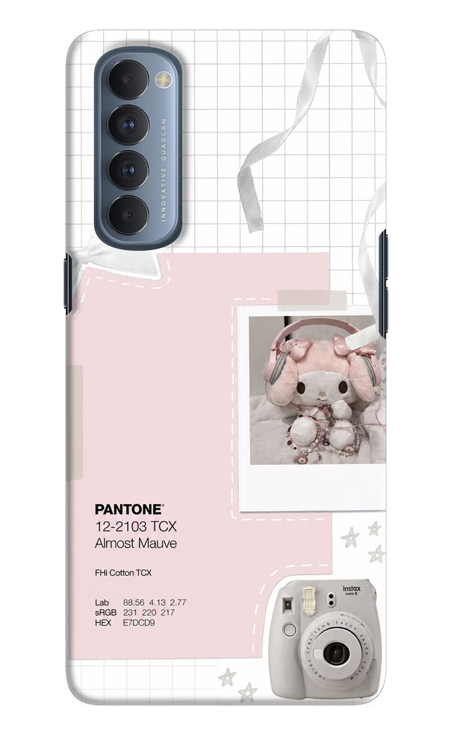 Pantone Asthetic Oppo Reno4 Pro Hard Case Back Cover by Casekaro