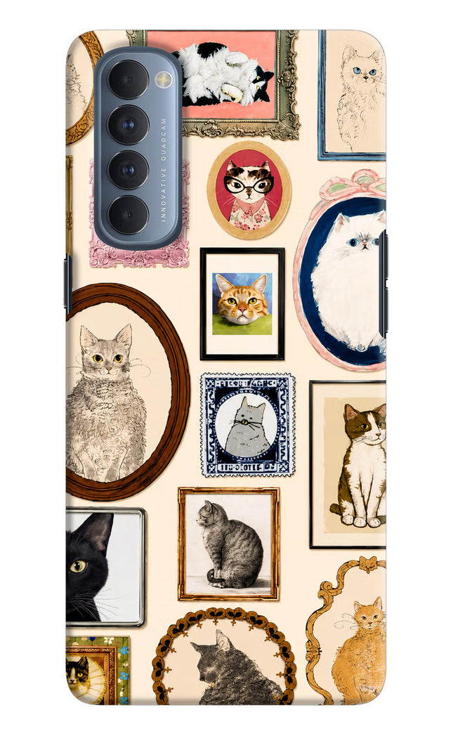 Mirror Cats Oppo Reno4 Pro Hard Case Back Cover by Casekaro