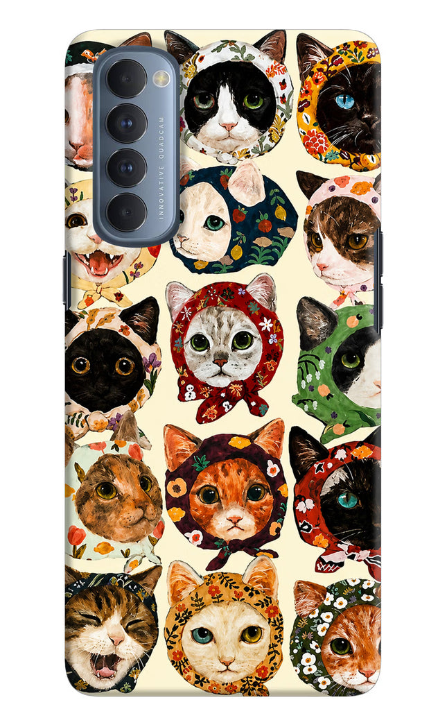 Cool Cat Oppo Reno4 Pro Hard Case Back Cover by Casekaro