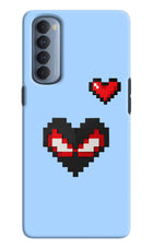 Peter Heart Oppo Reno4 Pro Hard Case Back Cover by Casekaro