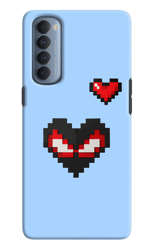 Peter Heart Oppo Reno4 Pro Hard Case Back Cover by Casekaro