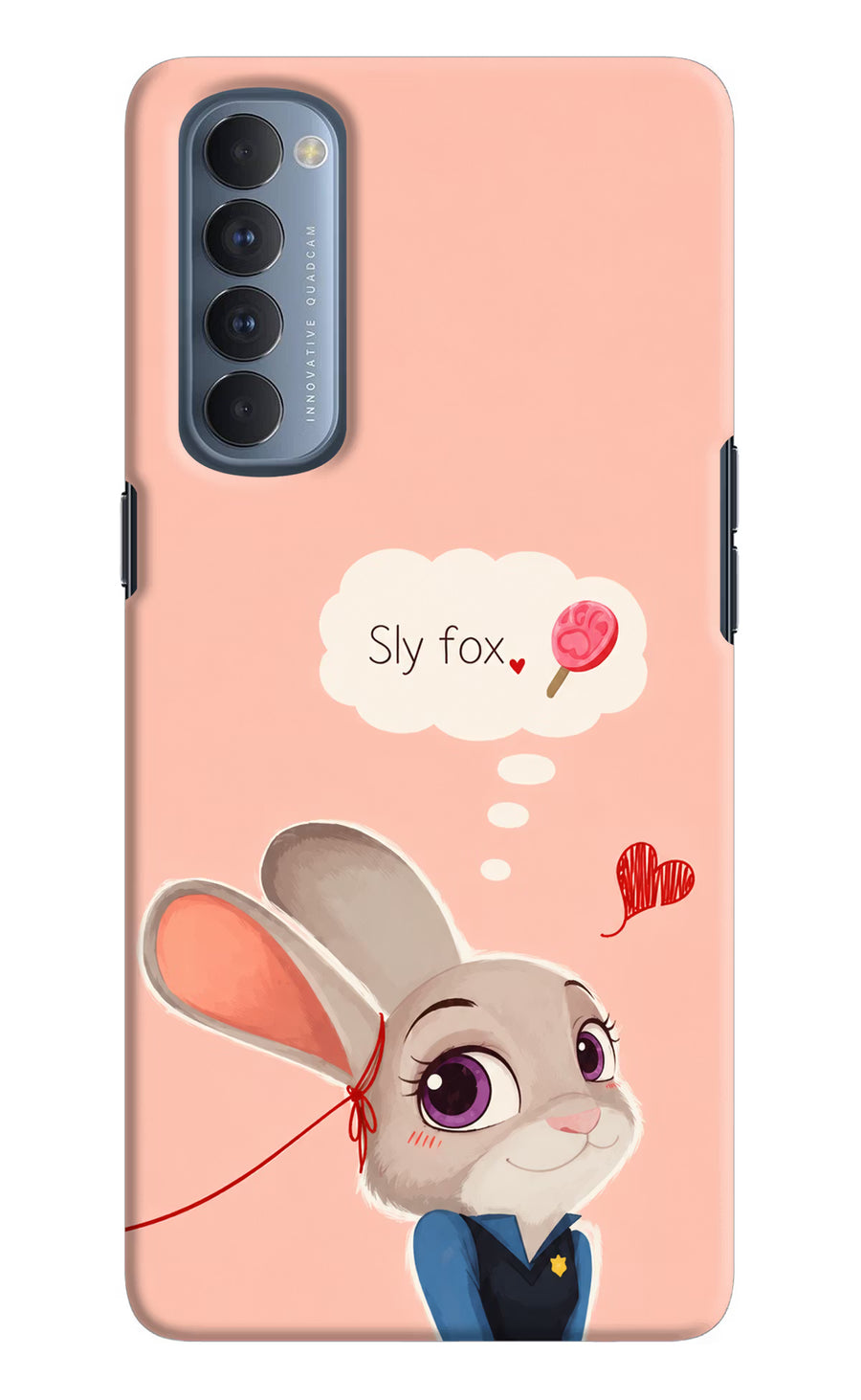 Judy Charm Oppo Reno4 Pro Back Cover, Hard case