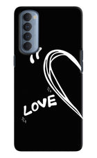 Love Line Oppo Reno4 Pro Hard Case Back Cover by Casekaro