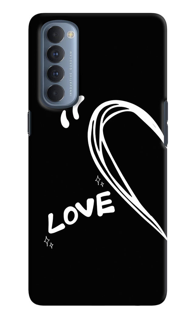 Love Line Oppo Reno4 Pro Hard Case Back Cover by Casekaro