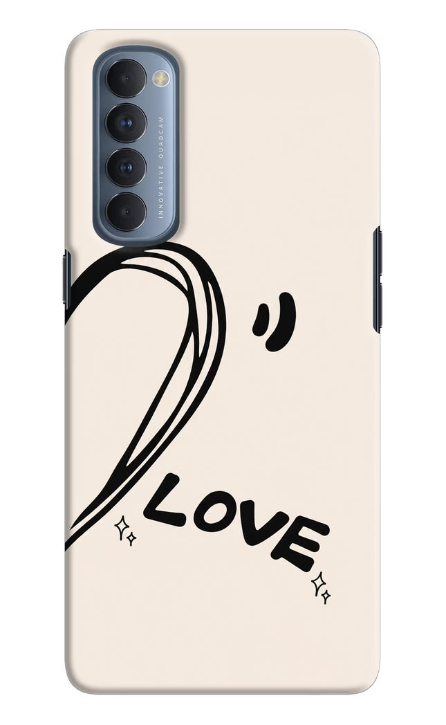 Soul Line Oppo Reno4 Pro Hard Case Back Cover by Casekaro