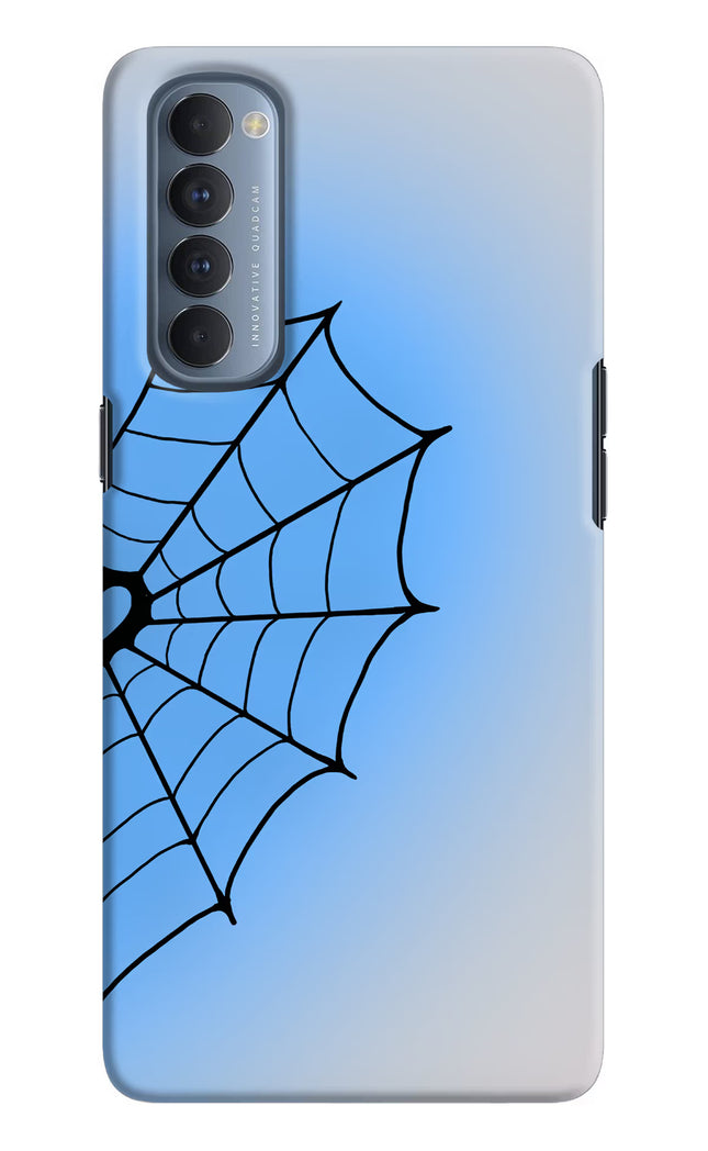 Blue Web Oppo Reno4 Pro Hard Case Back Cover by Casekaro