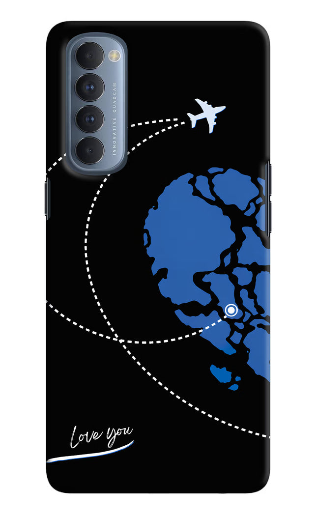 Love Orbit Oppo Reno4 Pro Hard Case Back Cover by Casekaro