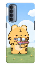 Tiger Treat Oppo Reno4 Pro Hard Case Back Cover by Casekaro