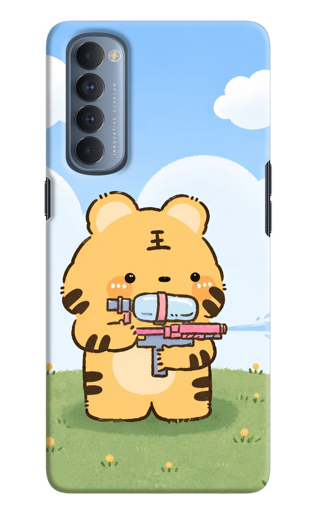 Tiger Treat Oppo Reno4 Pro Hard Case Back Cover by Casekaro