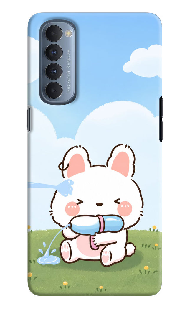 Bunny Treat Oppo Reno4 Pro Hard Case Back Cover by Casekaro