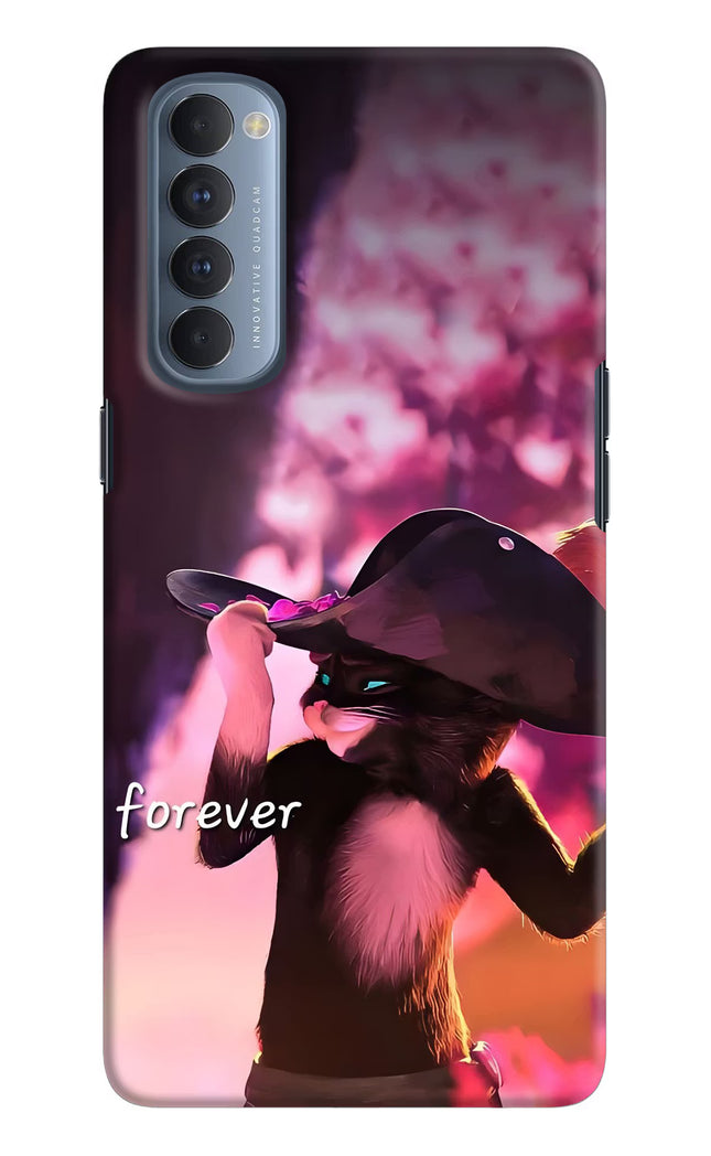 Forever Cat Oppo Reno4 Pro Hard Case Back Cover by Casekaro