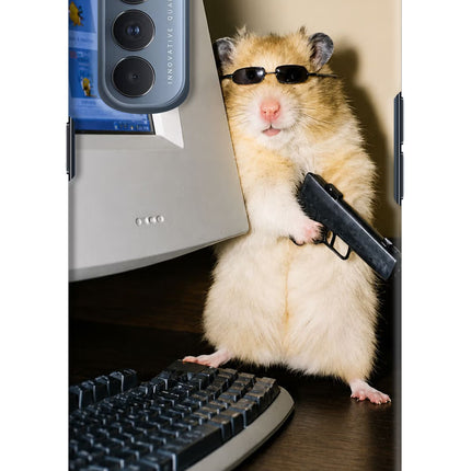 Hacker Hamster Oppo Reno4 Pro Hard Case Back Cover by Casekaro