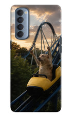 Rollercoaster Dog Oppo Reno4 Pro Hard Case Back Cover by Casekaro