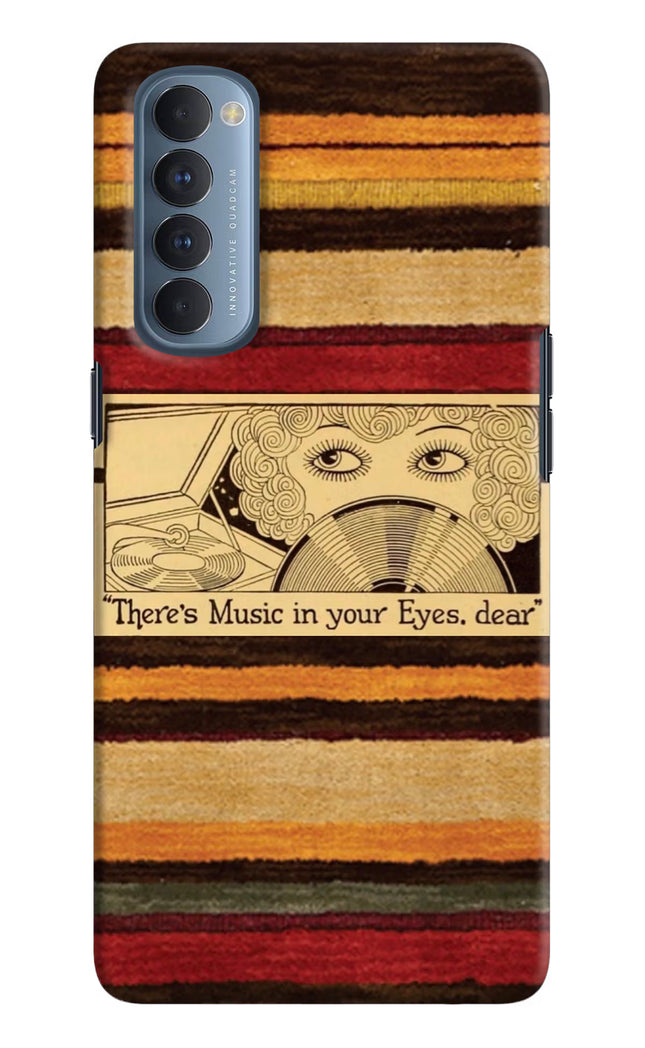 Vinyl Stripes Oppo Reno4 Pro Hard Case Back Cover by Casekaro