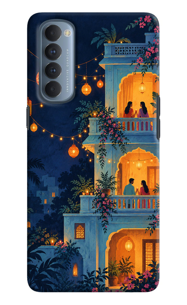 Balcony Glow Oppo Reno4 Pro Hard Case Back Cover by Casekaro