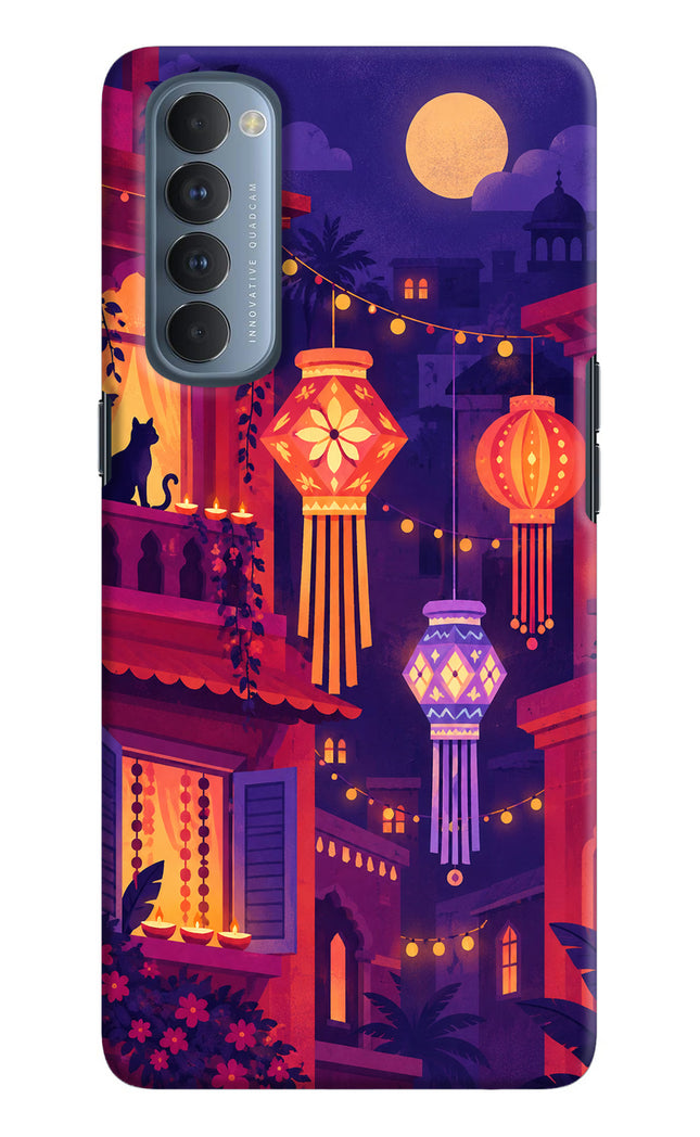 Lantern Lane Oppo Reno4 Pro Hard Case Back Cover by Casekaro