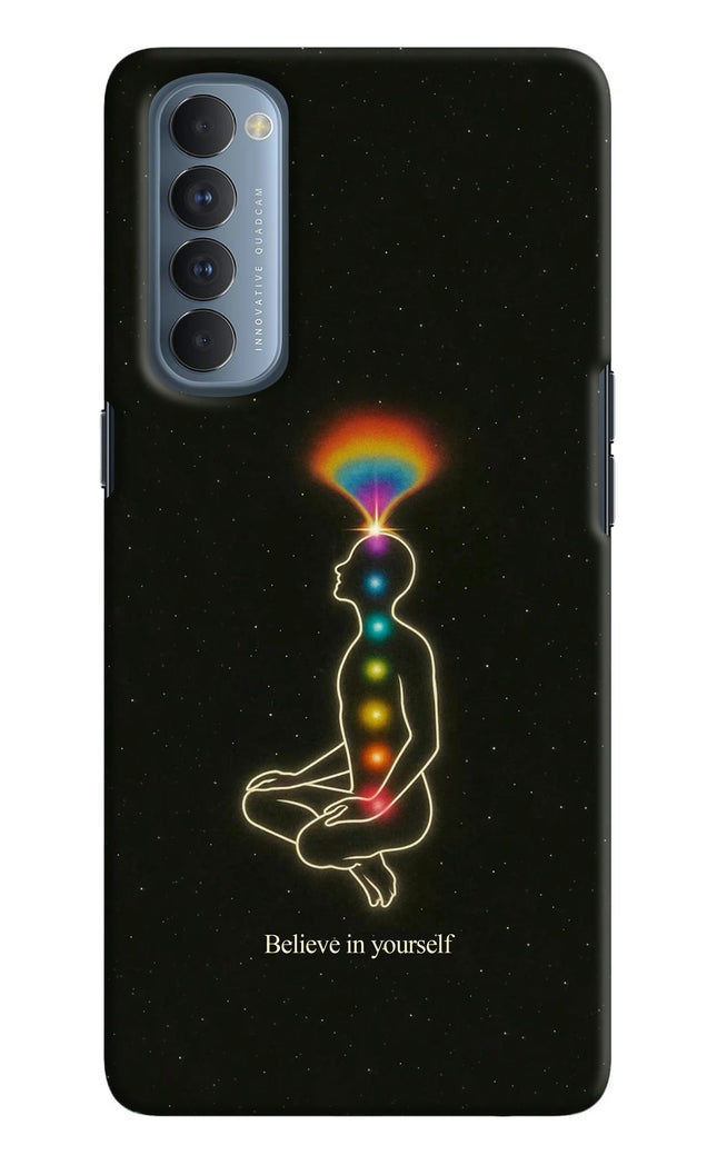 Believe in yourself Oppo Reno4 Pro Hard Case Back Cover by Casekaro