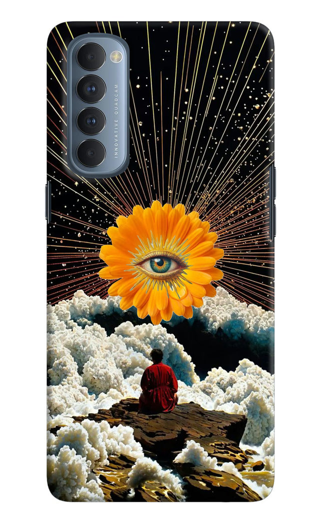 Cosmic Flower Oppo Reno4 Pro Hard Case Back Cover by Casekaro