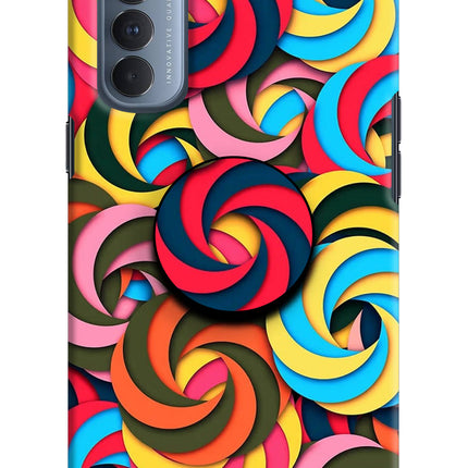 Spiral Pattern Oppo Reno4 Pro Pop Case by Casekaro