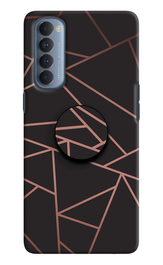 Geometric Pattern Oppo Reno4 Pro Pop Case by Casekaro