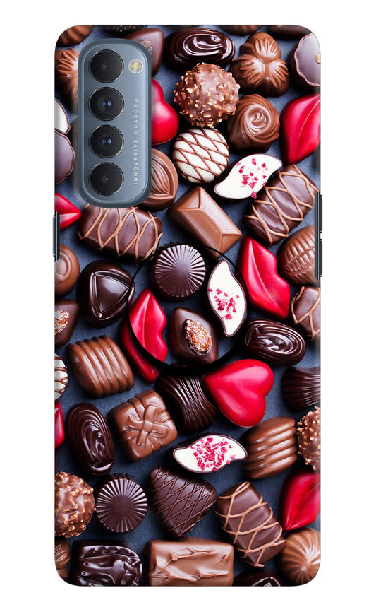Chocolates Oppo Reno4 Pro Pop Case by Casekaro