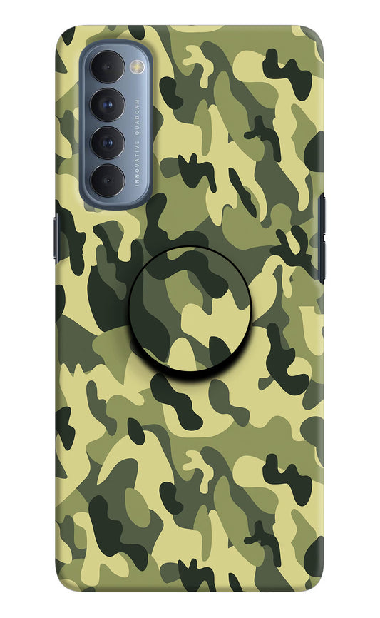 Camouflage Oppo Reno4 Pro Pop Case by Casekaro