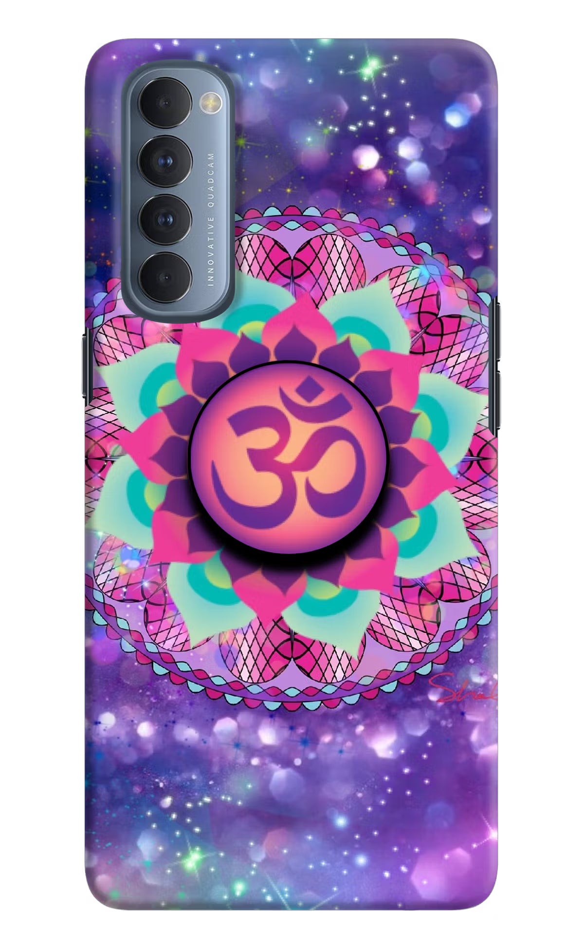 Om Purple Oppo Reno4 Pro Pop Case by Casekaro