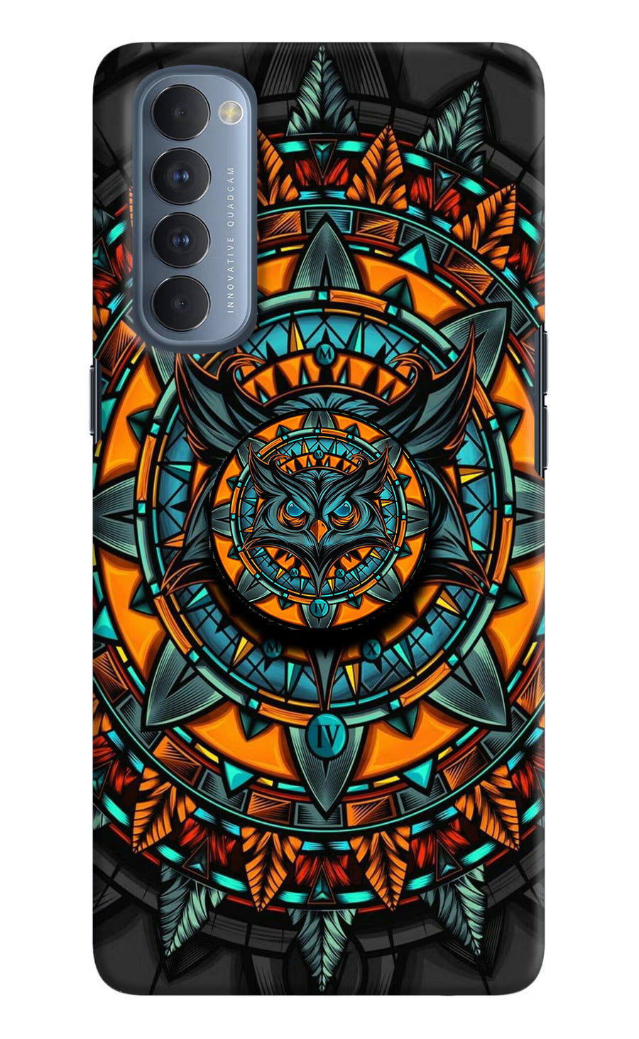 Angry Owl Oppo Reno4 Pro Pop Case, Hard case