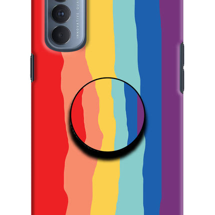 Rainbow Oppo Reno4 Pro Pop Case by Casekaro