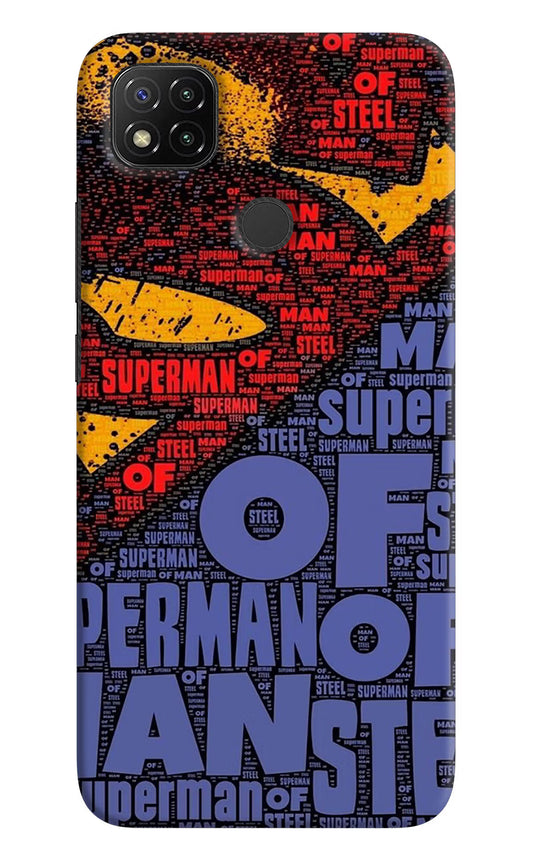 Superman Redmi 9 Hard Case Back Cover by Casekaro