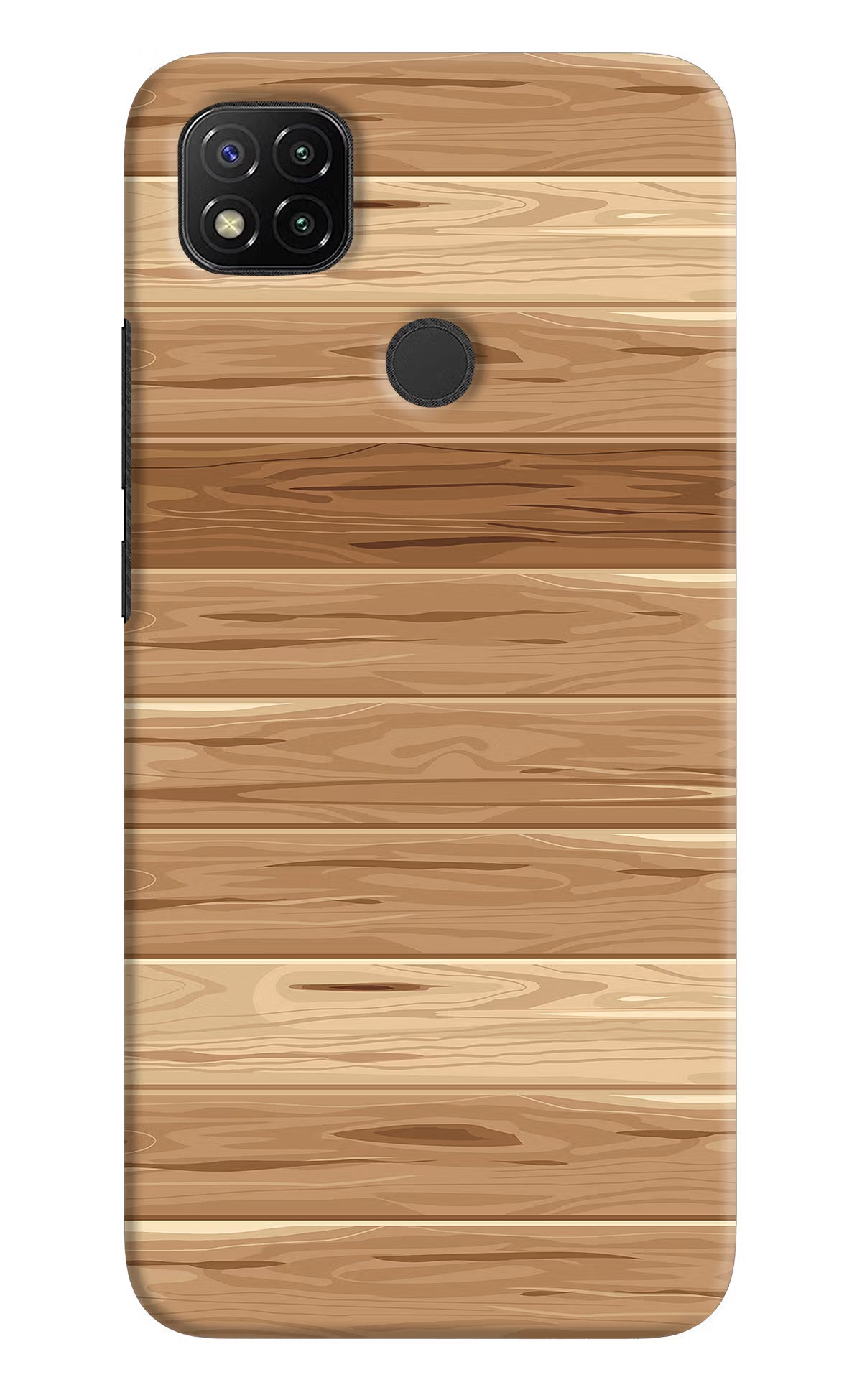 Wooden Vector Redmi 9 Hard Case Back Cover by Casekaro