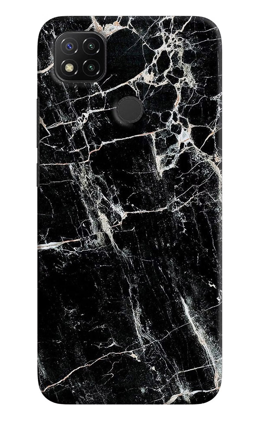 Black Marble Texture Redmi 9 Back Cover, Hard case