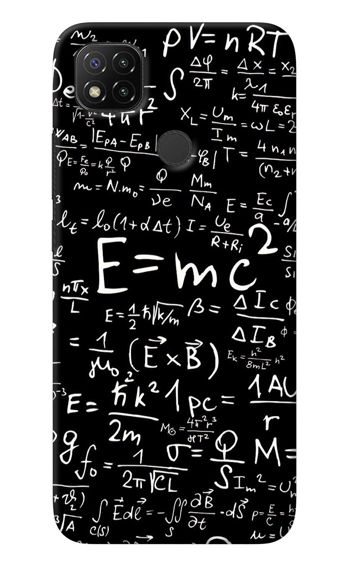 Physics Albert Einstein Formula Redmi 9 Back Cover