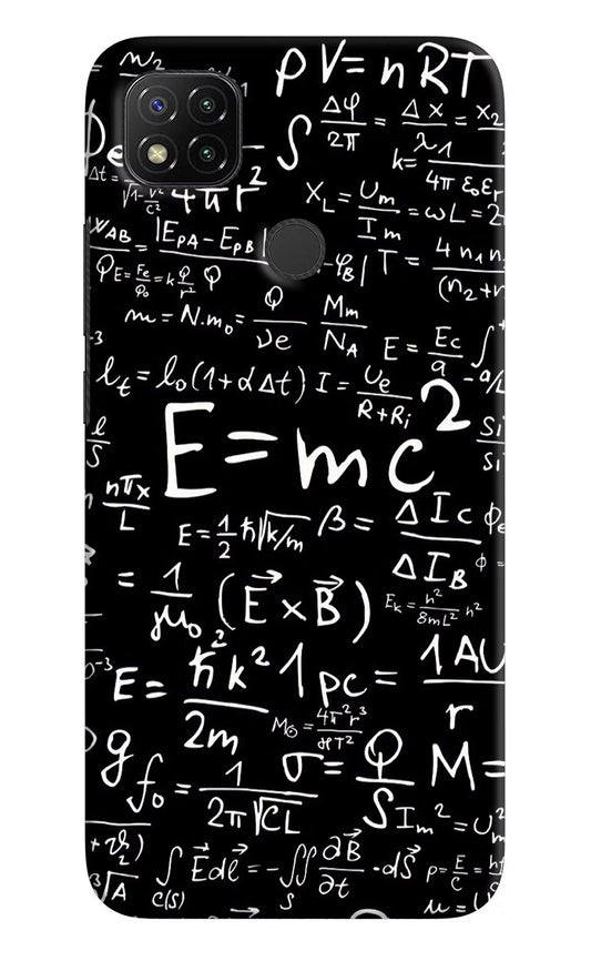 Physics Formula Redmi 9 Hard Case Back Cover by Casekaro