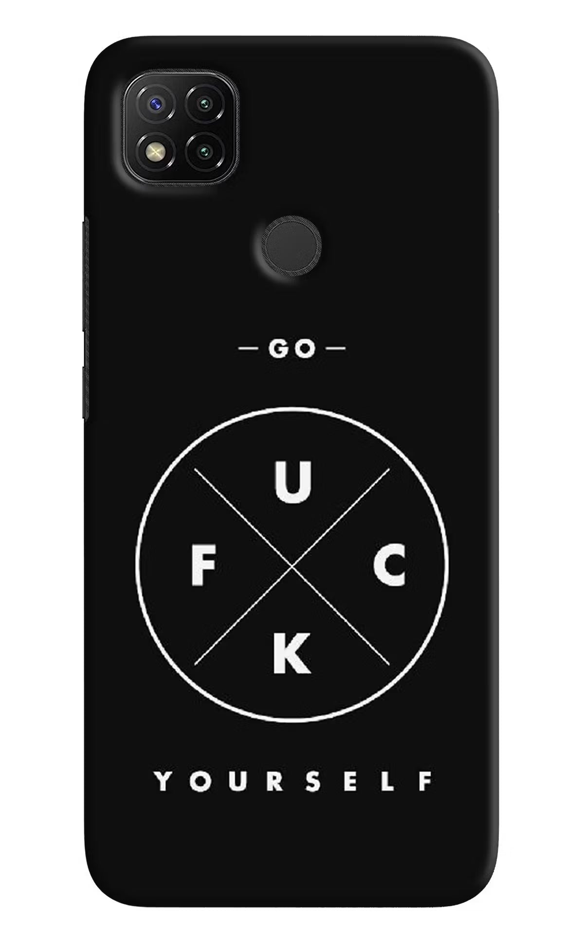 Go Fuck Yourself Redmi 9 Hard Case Back Cover by Casekaro