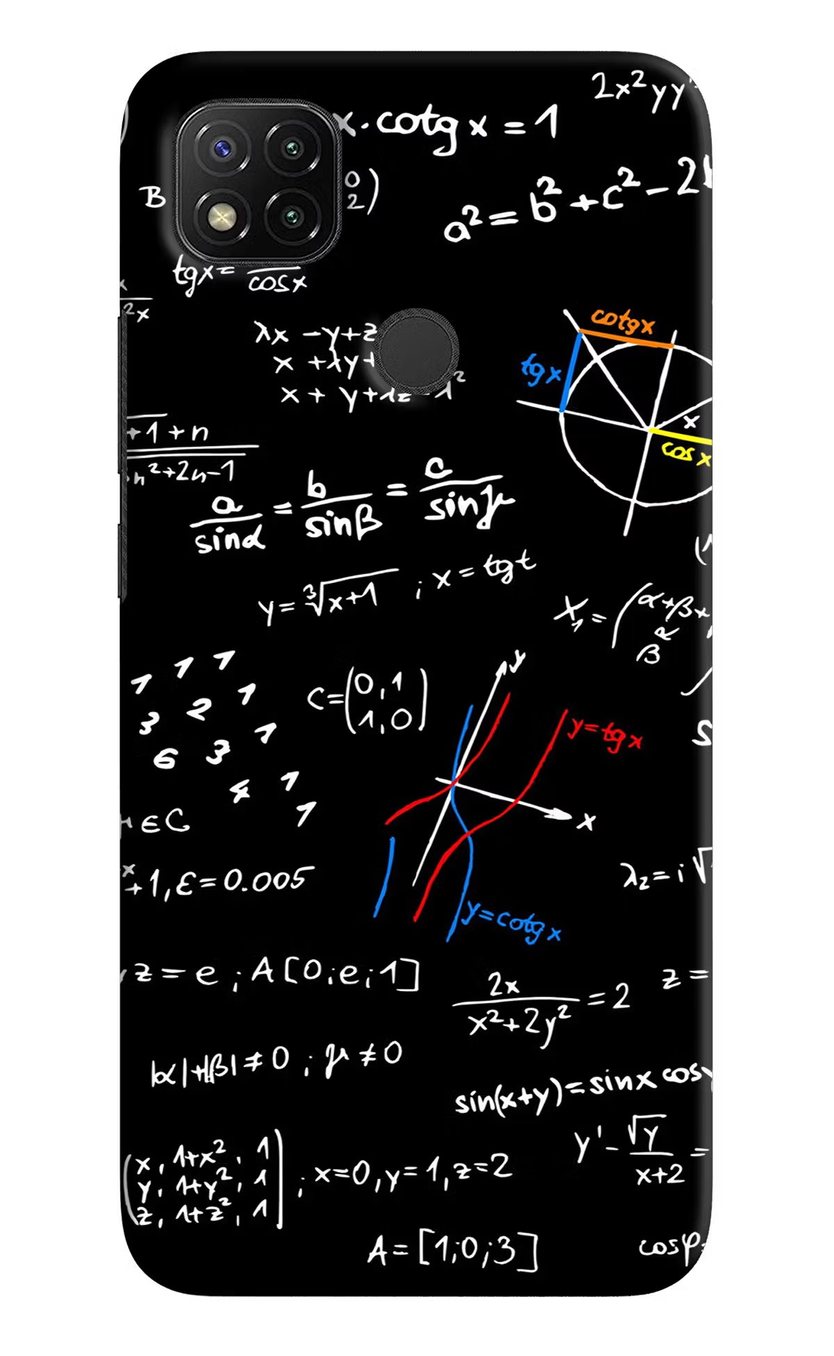 Mathematics Formula Redmi 9 Hard Case Back Cover by Casekaro