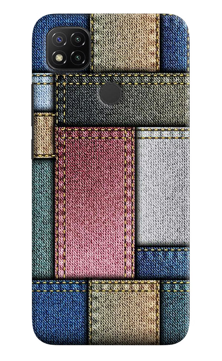 Multicolor Jeans Redmi 9 Back Cover, Hard case