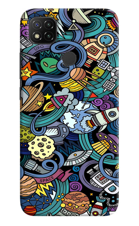 Space Abstract Redmi 9 Hard Case Back Cover by Casekaro