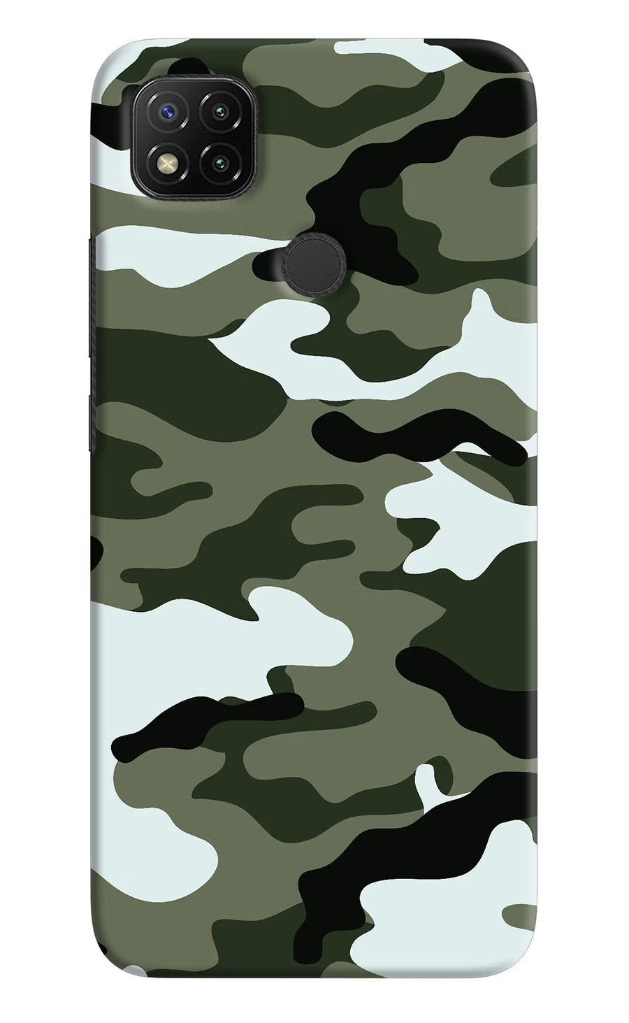 Camouflage Redmi 9 Back Cover, Hard case