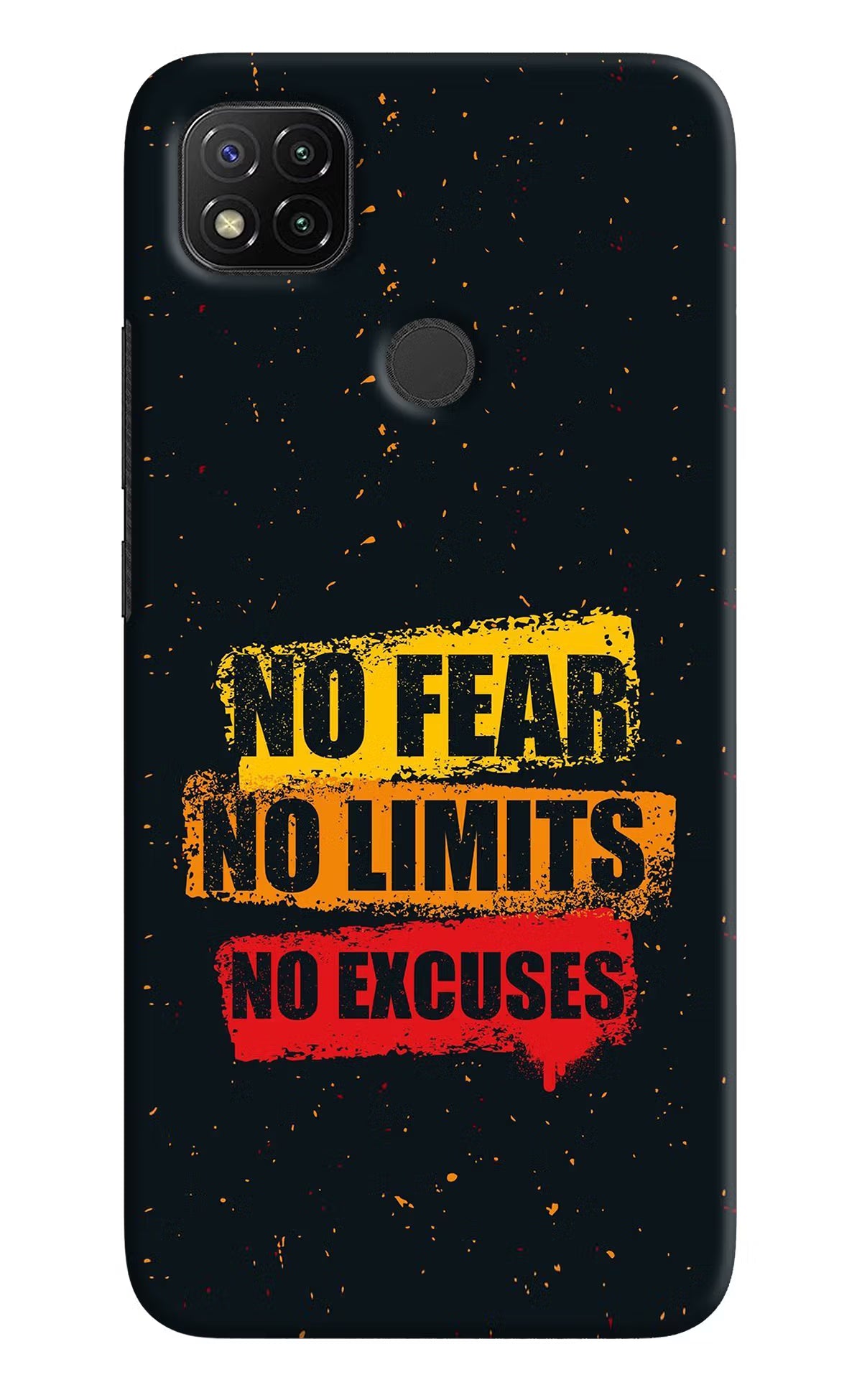 No Fear No Limits No Excuse Redmi 9 Hard Case Back Cover by Casekaro