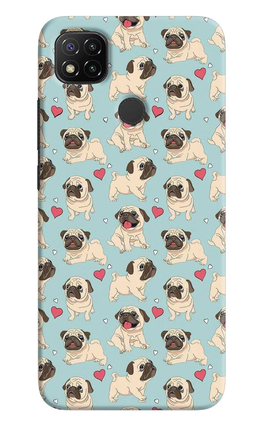 Pug Dog Redmi 9 Back Cover, Hard case